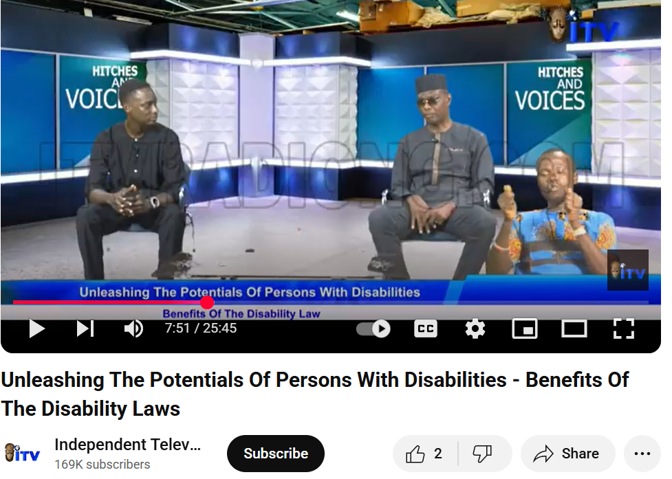Unleashing the Potentials of Persons with Disabilities: Benefits of the Disability Law.